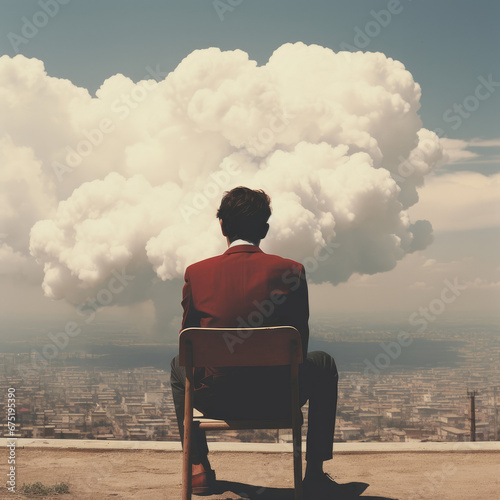 Dreams of Azure Weirdcore Dada Surreal Lofi Album Cover Art - Minimal, Surrealism and Abstract Photography