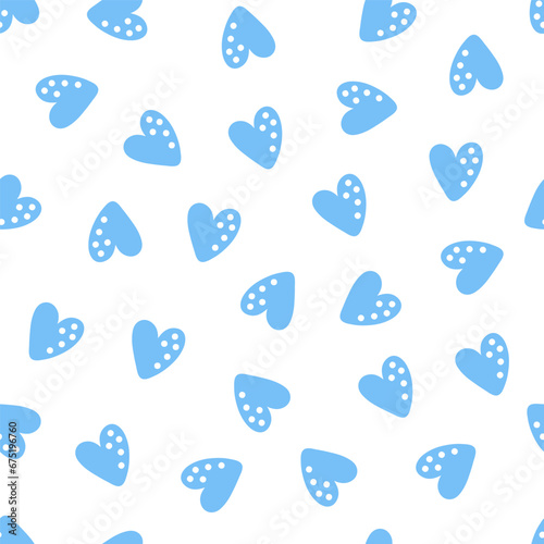 Seamless pattern with hand drawn stars with dots