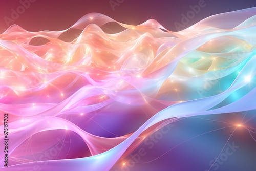 Abstract Background Technology  Virtual wave Futuristic  generative ai