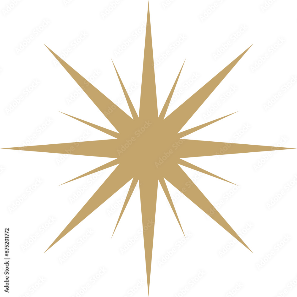Golden firework element Golden firework element