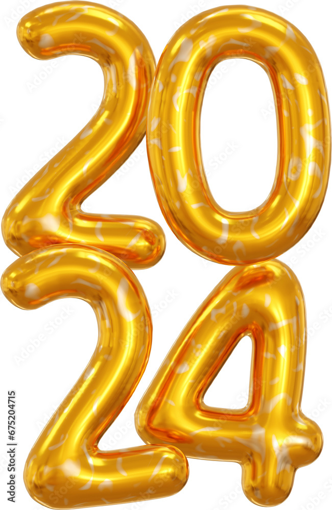 golden number 2024 new year golden number 2024 new year