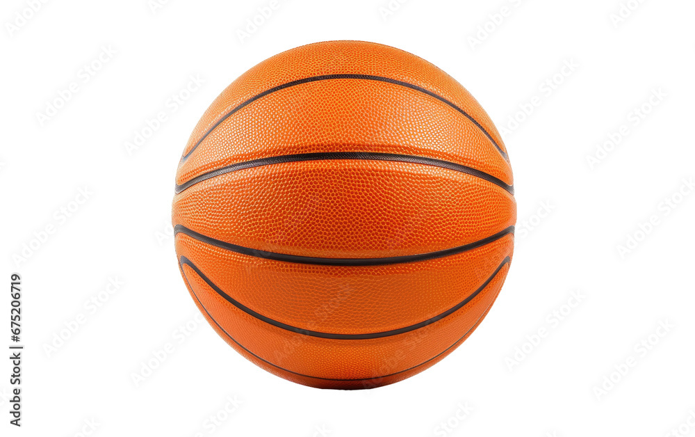 Basketball Close-Up on Transparent PNG