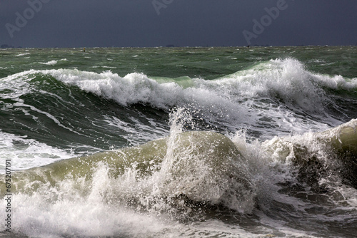 big waves in adriatic sea storm