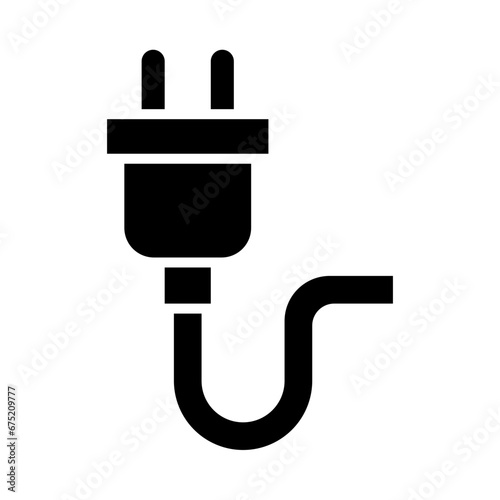 Plug Glyph Icon Design