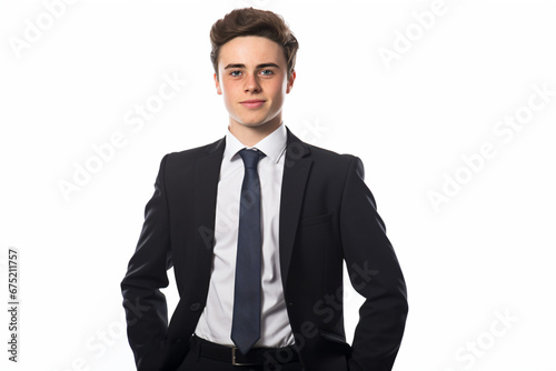 a man in a suit and tie posing for a picture