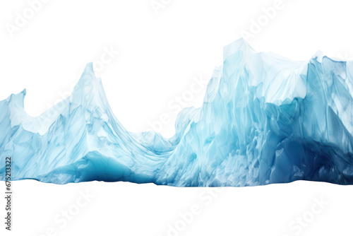 glacier isolated on transparent background photo
