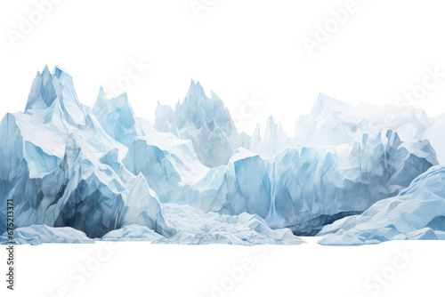 glacier isolated on transparent background photo