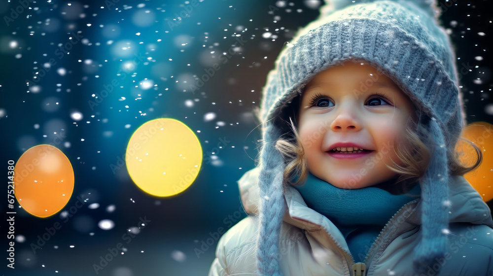 A young girl wearing a stylish hat and smiling A young girl wearing a stylish hat and smiling