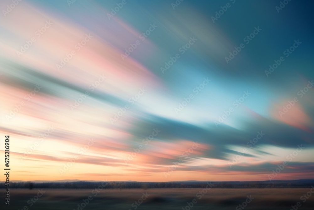 blurred sky. Generative AI