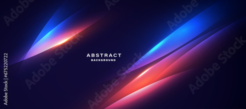 Abstract futuristic background with glowing light effect.Vector illustration.
