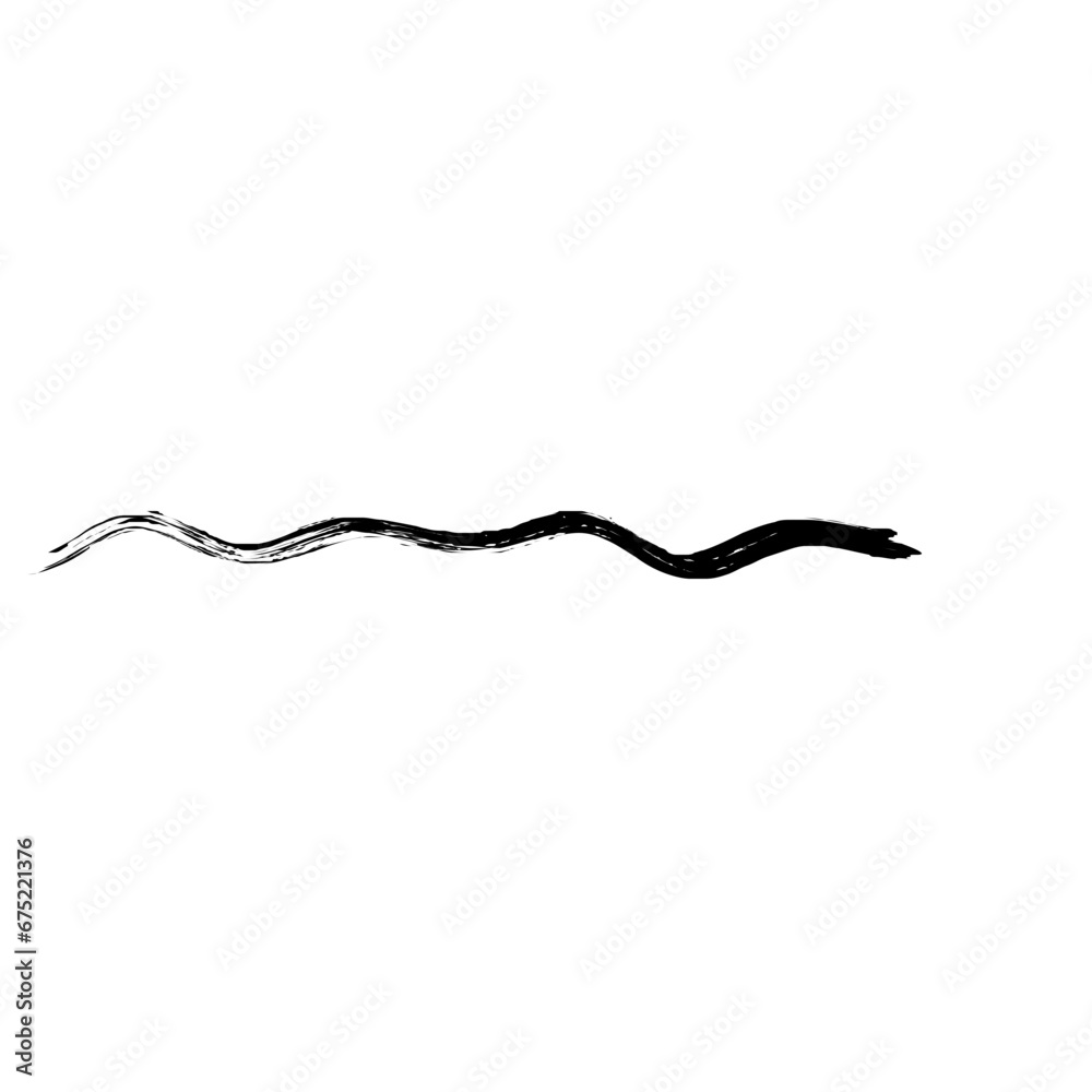 Zigzag Line Abstract Stroke Hand Drawn Linear Element Zigzag Line Abstract Stroke Hand Drawn Linear Element