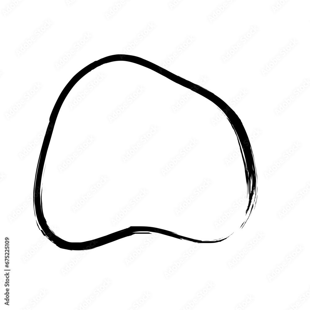 Grunge Abstract Hand Drawn Fluid Stroke Line Shape Grunge Abstract Hand Drawn Fluid Stroke Line Shape