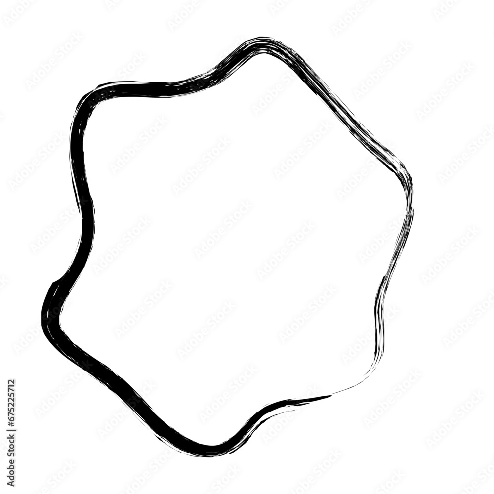 Abstract Hand Drawn Fluid Grunge Stroke Line Shape Abstract Hand Drawn Fluid Grunge Stroke Line Shape