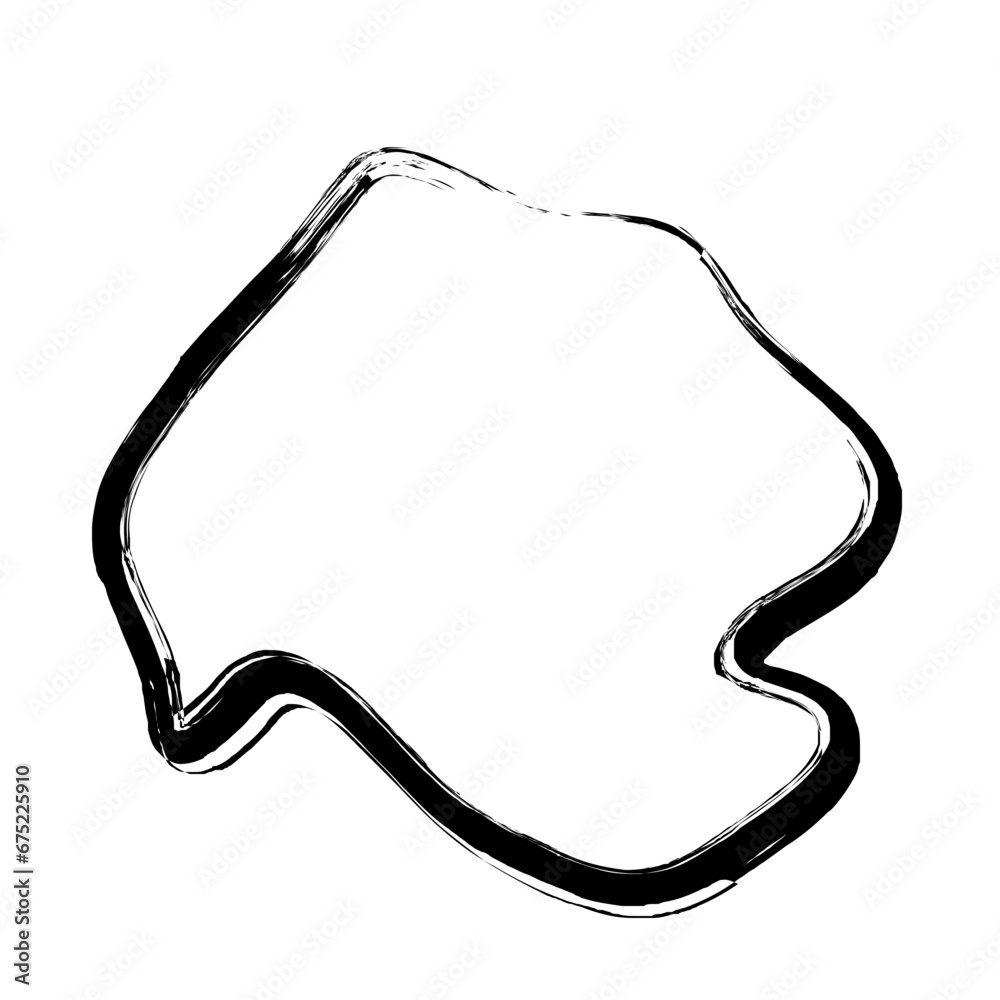 Abstract Hand Drawn Fluid Grunge Stroke Line Shape Abstract Hand Drawn Fluid Grunge Stroke Line Shape