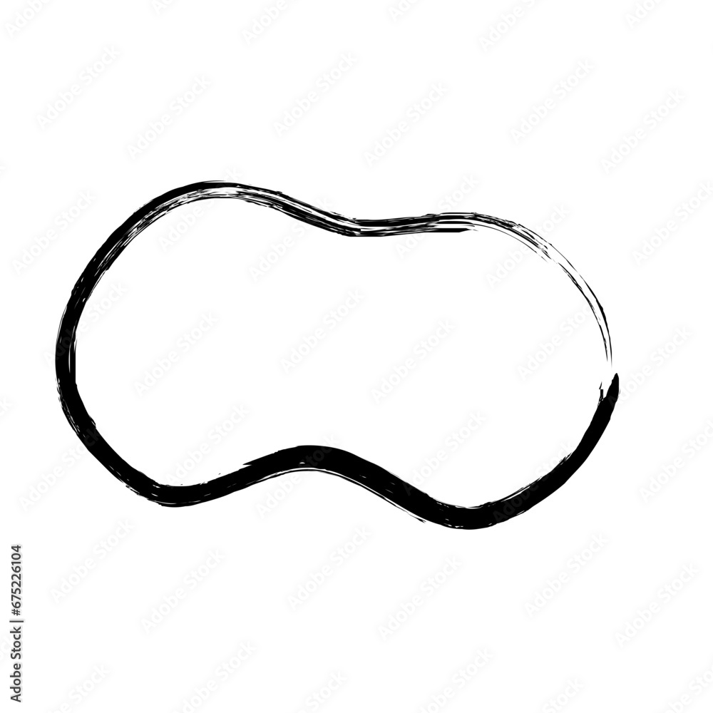 Abstract Hand Drawn Fluid Grunge Stroke Line Shape Abstract Hand Drawn Fluid Grunge Stroke Line Shape