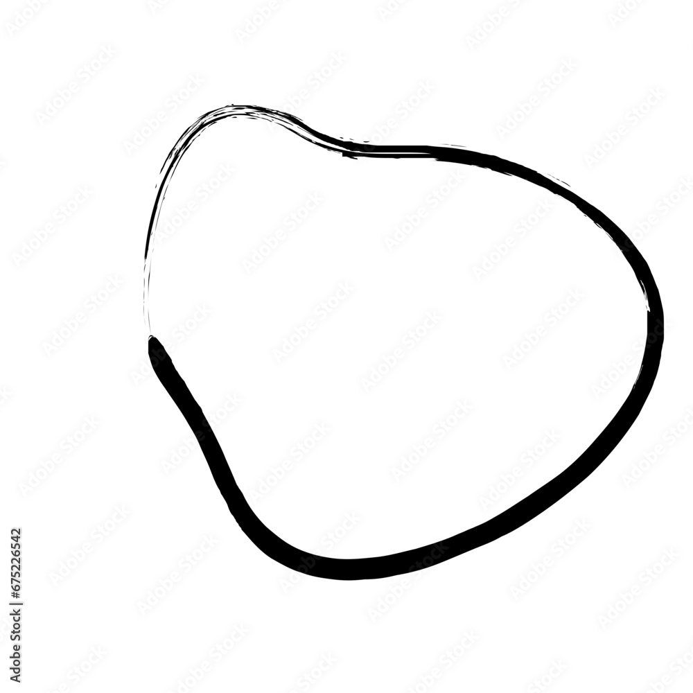 Grunge Abstract Hand Drawn Fluid Stroke Line Shape Grunge Abstract Hand Drawn Fluid Stroke Line Shape
