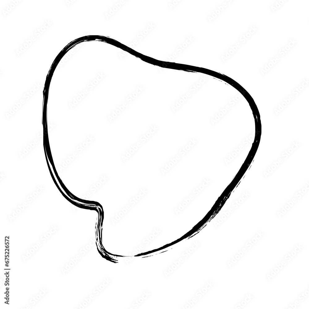 Grunge Abstract Hand Drawn Fluid Stroke Line Shape Grunge Abstract Hand Drawn Fluid Stroke Line Shape