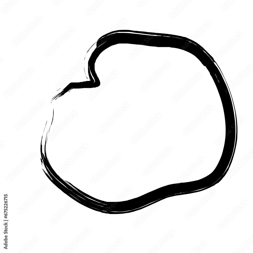 Grunge Abstract Hand Drawn Fluid Stroke Line Shape Grunge Abstract Hand Drawn Fluid Stroke Line Shape