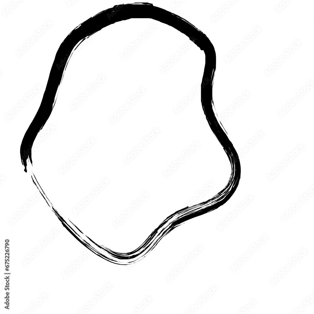 Grunge Abstract Hand Drawn Fluid Stroke Line Shape Grunge Abstract Hand Drawn Fluid Stroke Line Shape