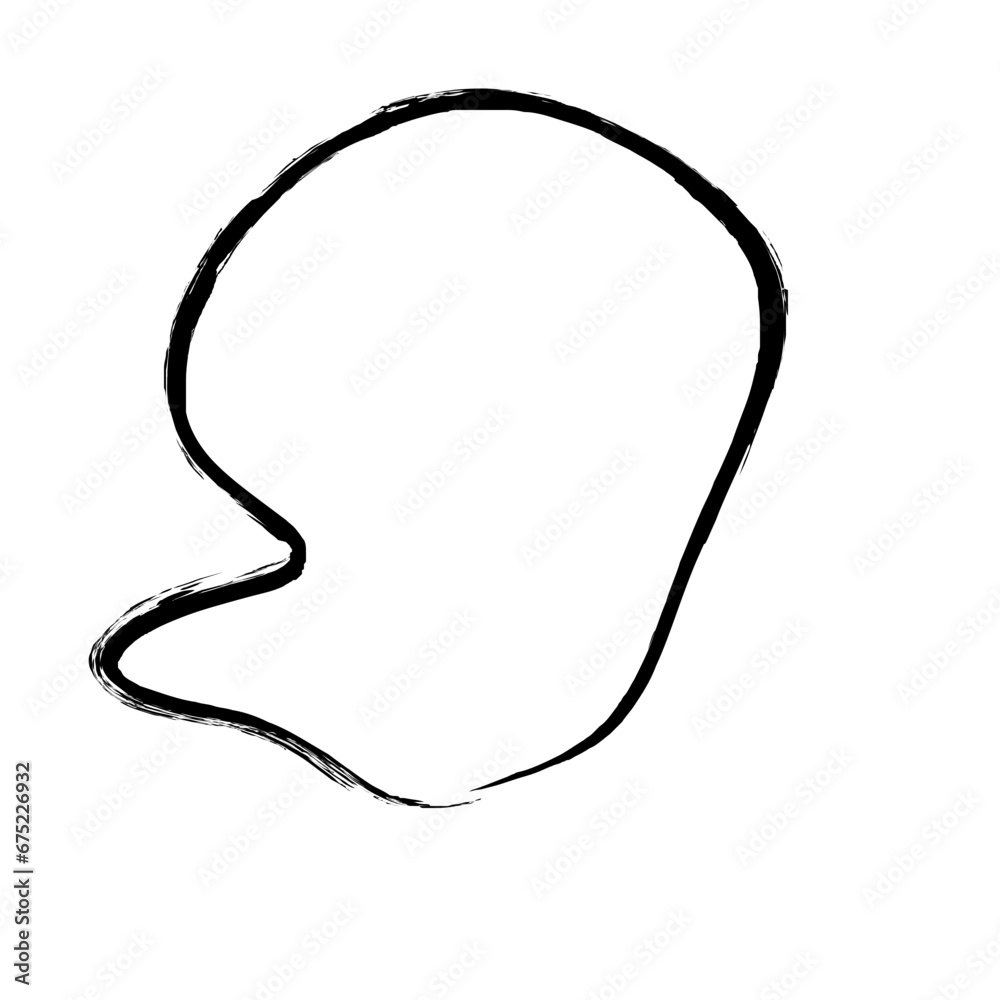Grunge Abstract Hand Drawn Fluid Stroke Line Shape Grunge Abstract Hand Drawn Fluid Stroke Line Shape