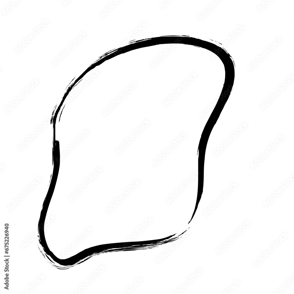 Grunge Abstract Hand Drawn Fluid Stroke Line Shape Grunge Abstract Hand Drawn Fluid Stroke Line Shape