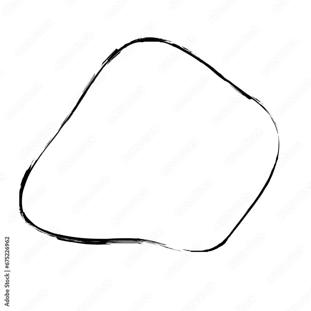 Grunge Abstract Hand Drawn Fluid Stroke Line Shape Grunge Abstract Hand Drawn Fluid Stroke Line Shape