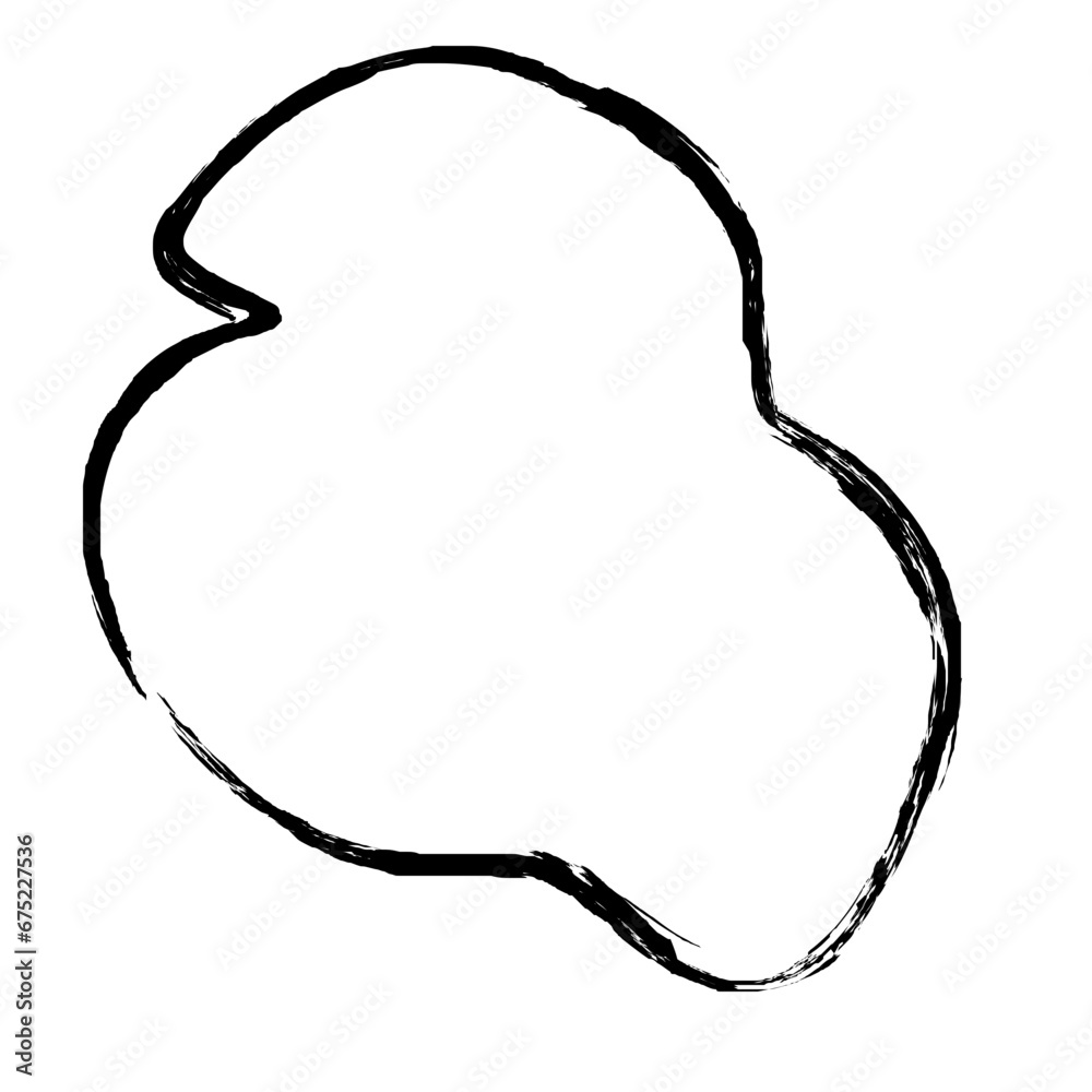 Grunge Abstract Hand Drawn Fluid Stroke Line Shape Grunge Abstract Hand Drawn Fluid Stroke Line Shape