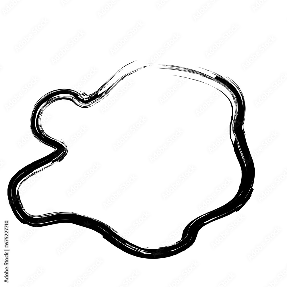 Grunge Abstract Hand Drawn Fluid Stroke Line Shape Grunge Abstract Hand Drawn Fluid Stroke Line Shape