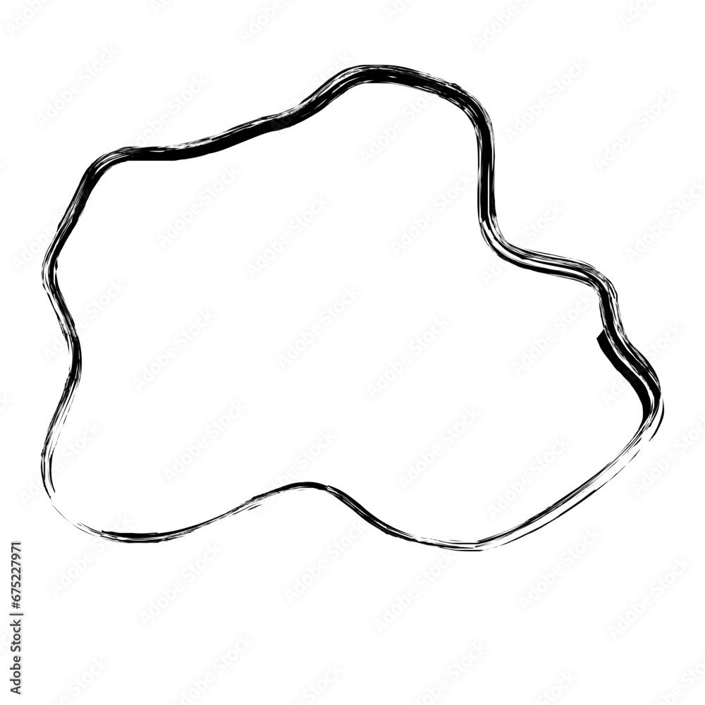 Grunge Abstract Hand Drawn Fluid Stroke Line Shape Grunge Abstract Hand Drawn Fluid Stroke Line Shape