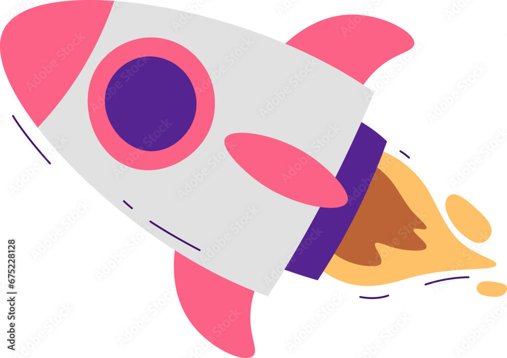 Flying Rocket Icon