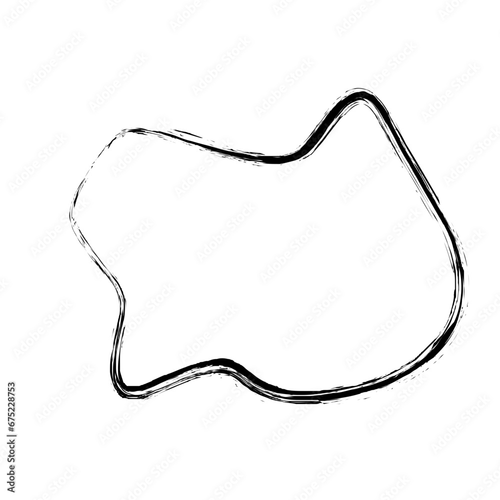 Grunge Abstract Hand Drawn Fluid Stroke Line Shape Grunge Abstract Hand Drawn Fluid Stroke Line Shape