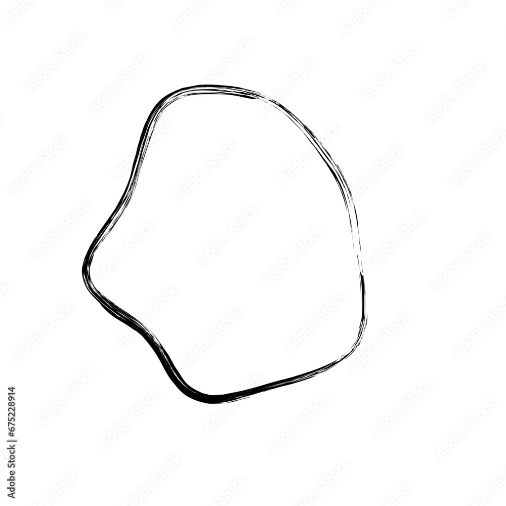 Grunge Abstract Hand Drawn Fluid Stroke Line Shape Grunge Abstract Hand Drawn Fluid Stroke Line Shape