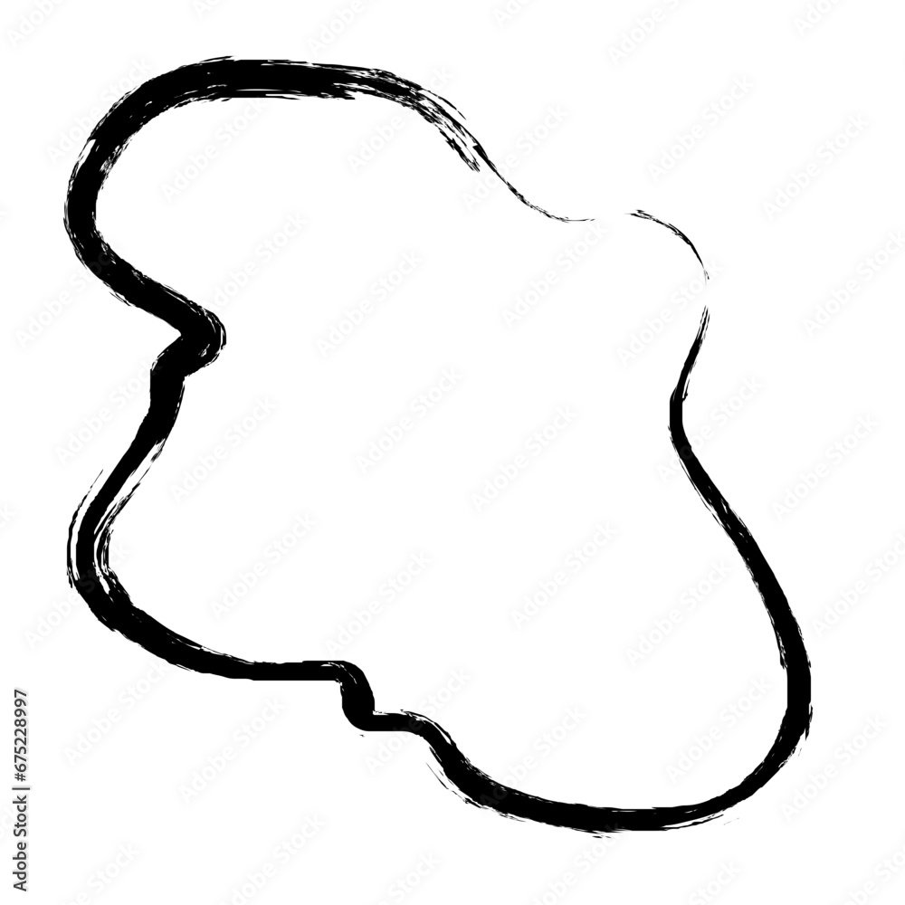 Grunge Abstract Hand Drawn Fluid Stroke Line Shape Grunge Abstract Hand Drawn Fluid Stroke Line Shape
