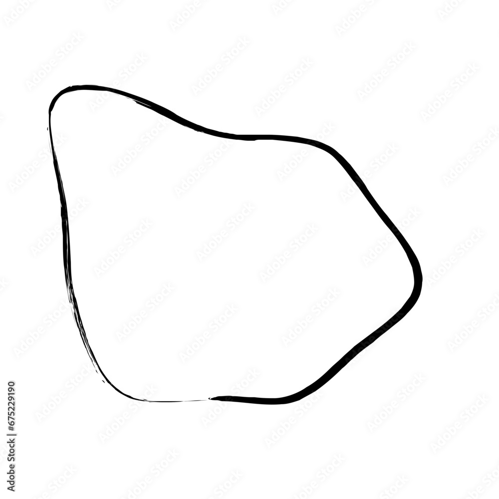 Grunge Abstract Hand Drawn Fluid Stroke Line Shape Grunge Abstract Hand Drawn Fluid Stroke Line Shape