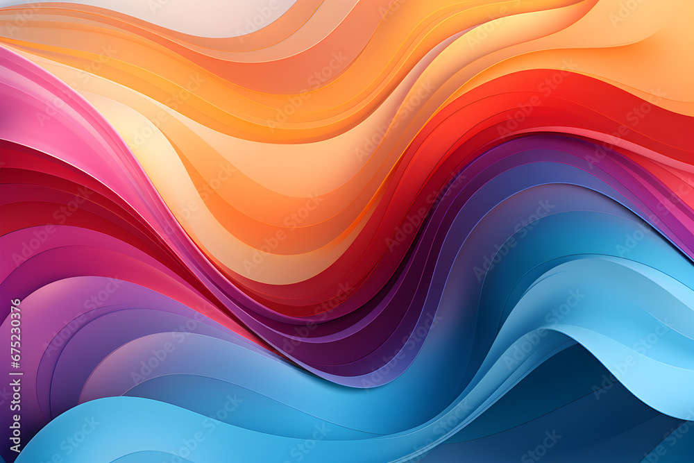 Abstract multicolored background with ribbons. Abstract multicolored background with ribbons.