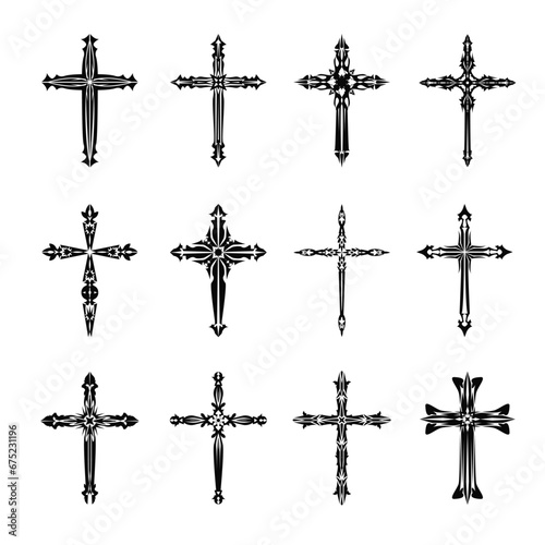 set of crosses