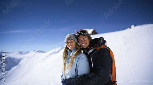 snowboarders, skiers in the mountains, winter snowy slope, sport, active recreation, lifestyle, people, skiing, snowboarding, athlete, portrait, warm clothes, vacation, travel, nature