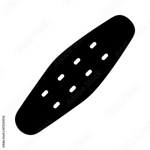 Nail File Glyph Icon Design