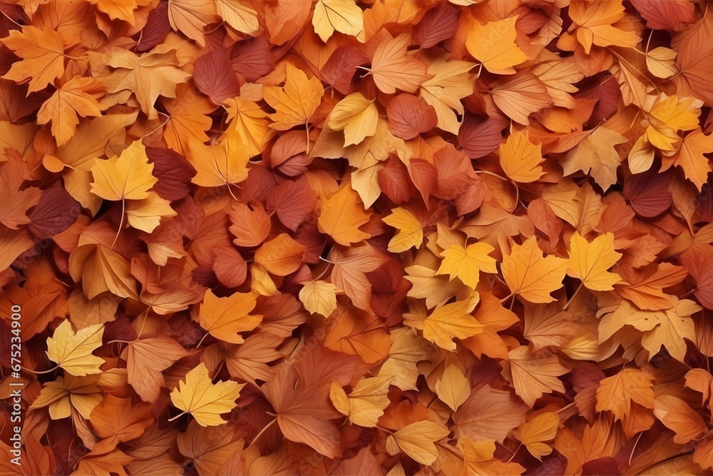 Embrace the Splendor of Autumn: A Profusion of Vibrant Orange Leaves Enveloping the Entire Frame, Crafted by Generative AI Embrace the Splendor of Autumn: A Profusion of Vibrant Orange Leaves Enveloping the Entire Frame, Crafted by Generative AI