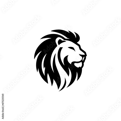 Vector Lion face logo, lion head tattoo