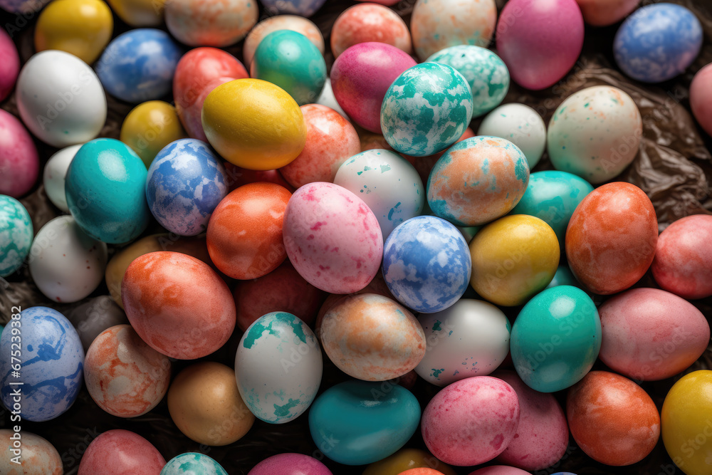 Pile of colorful Easter eggs Pile of colorful Easter eggs