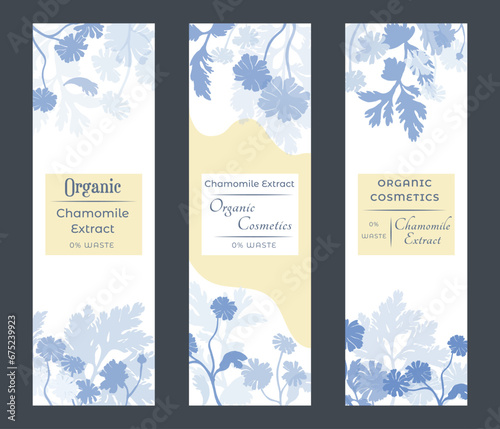 Vector illustrations for floral or herbal products