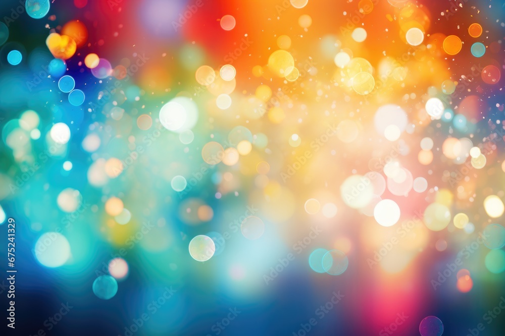 Obraz premium colorful festive abstract blurred bokeh background
