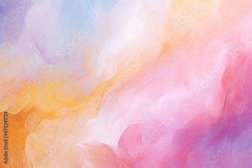 Abstract illustration of pink, yellow and blue watercolor background, digitally generated, Paint textures as color abstract background, wallpaper, pattern, art print, etc, AI Generated © Iftikhar alam