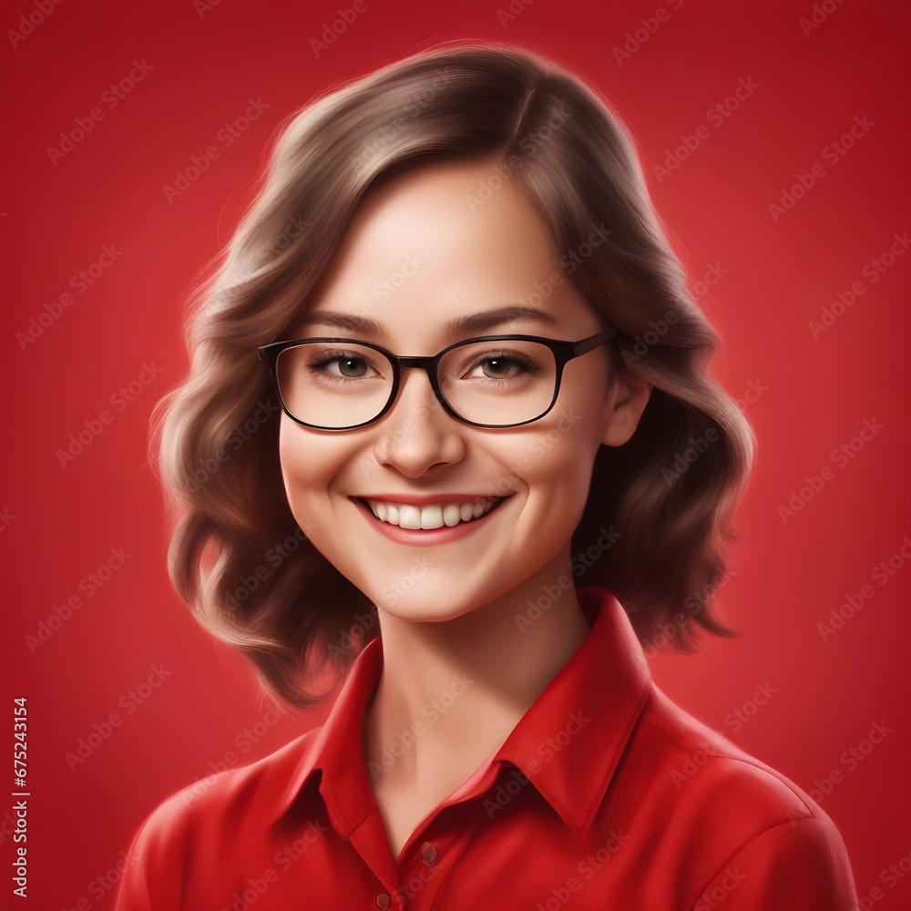 portrait of a woman wearing glasses