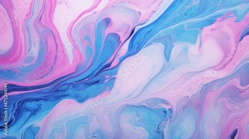 Dynamic Fluid Art Texture Abstract Blue and Pink Texture