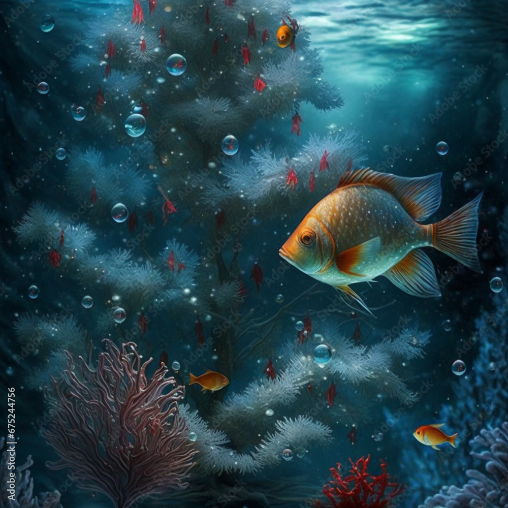 Fish under the sea