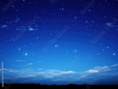 Starry sky royal blue sky background. © keystoker