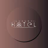 Luxury Hotel elegant minimal creative logo design concept