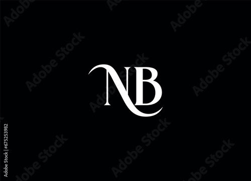 NB  letter logo design and monogram logo